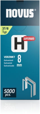 Capse Novus sarma subtire, H tip 37, super rezistente 8 mm, 5000 buc/cutie